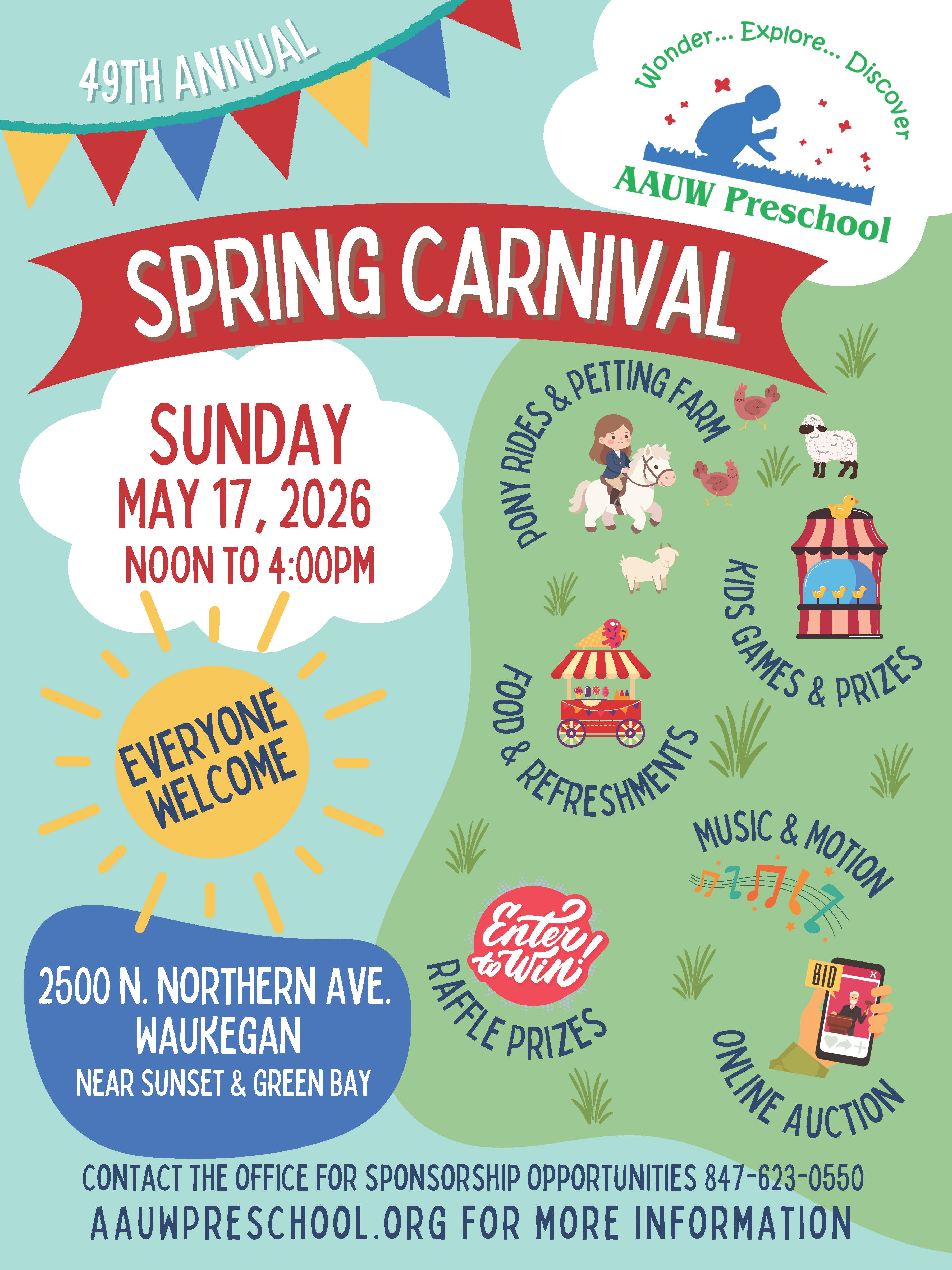 AAUW Preschool 49th Annual Spring Carnival 